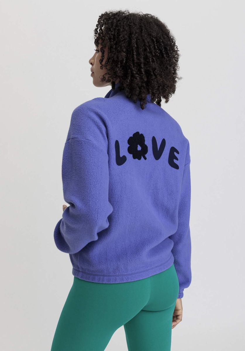 Lässige Fleecejacke aus Bio-Baumwolle