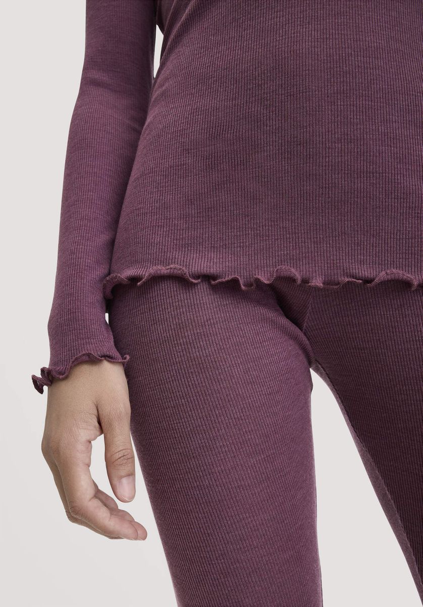 Elegantes Ripp-Langarmshirt