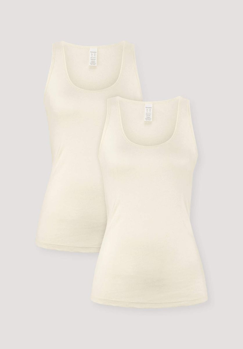 Geripptes Tanktop aus Bio-Baumwolle