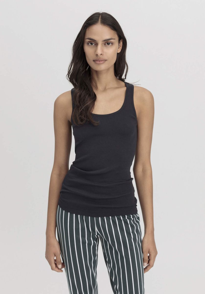 Klassisches, figurbetontes Tanktop Bio-Baumwolle