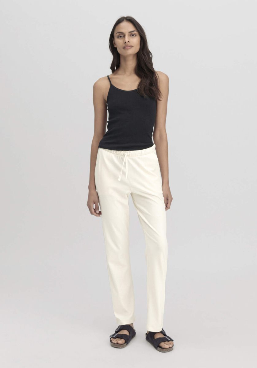 Geripptes Spaghetti-Top aus Bio-Baumwolle