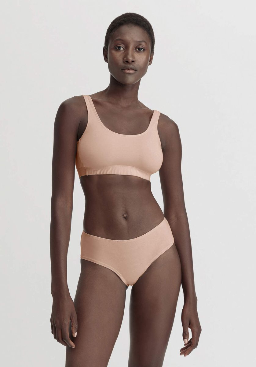 Weiches Baumwoll-Bustier mit Unterbrustband