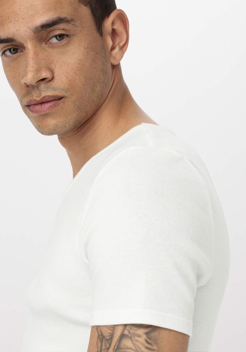 Bio-Baumwoll Unterhemd Doppelpack Feinripp