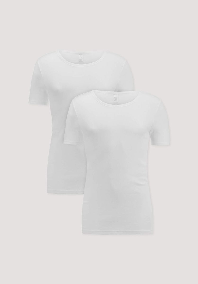 Bio-Baumwoll Unterhemd Doppelpack Feinripp