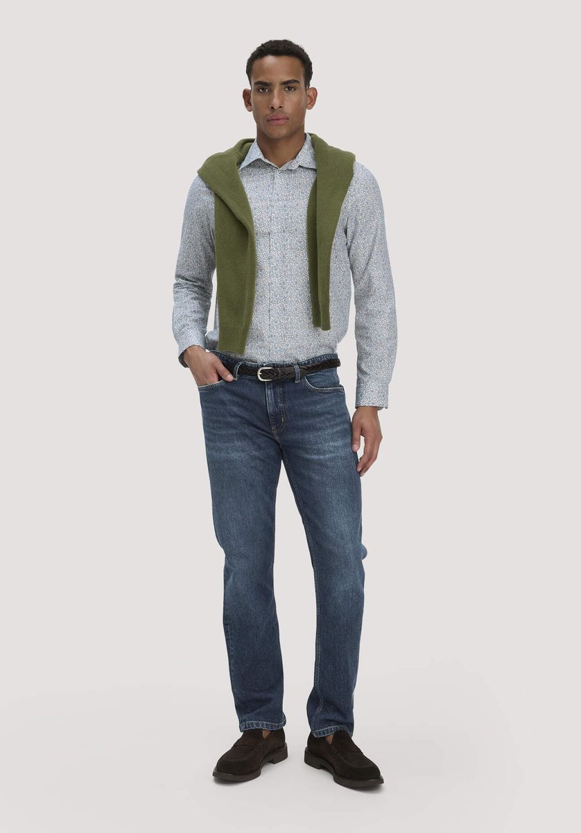 Jeans mit geradem Bein und regulärer Passform