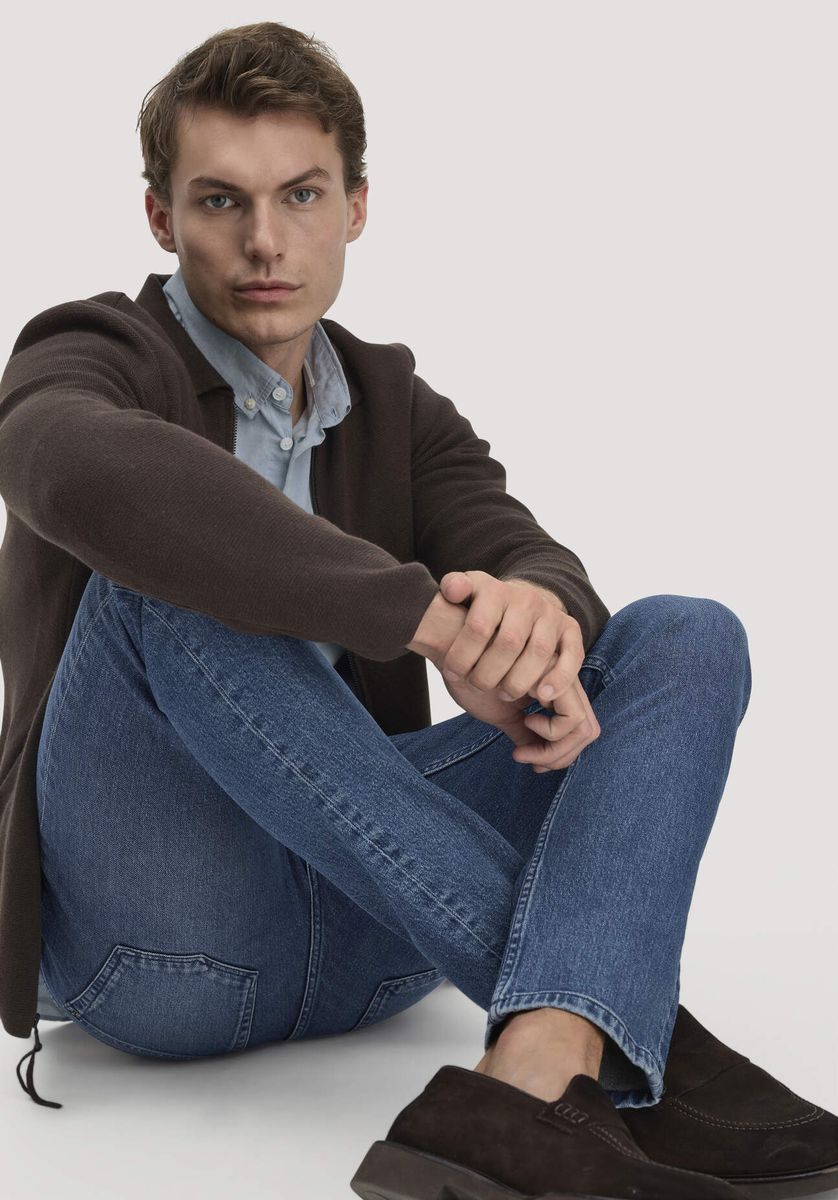 Schmale Bio-Denim Jeans