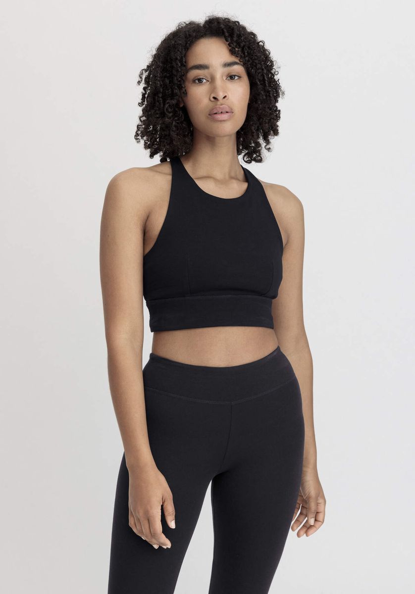 Aktives High-Neck Bustier aus Bio-Baumwolle