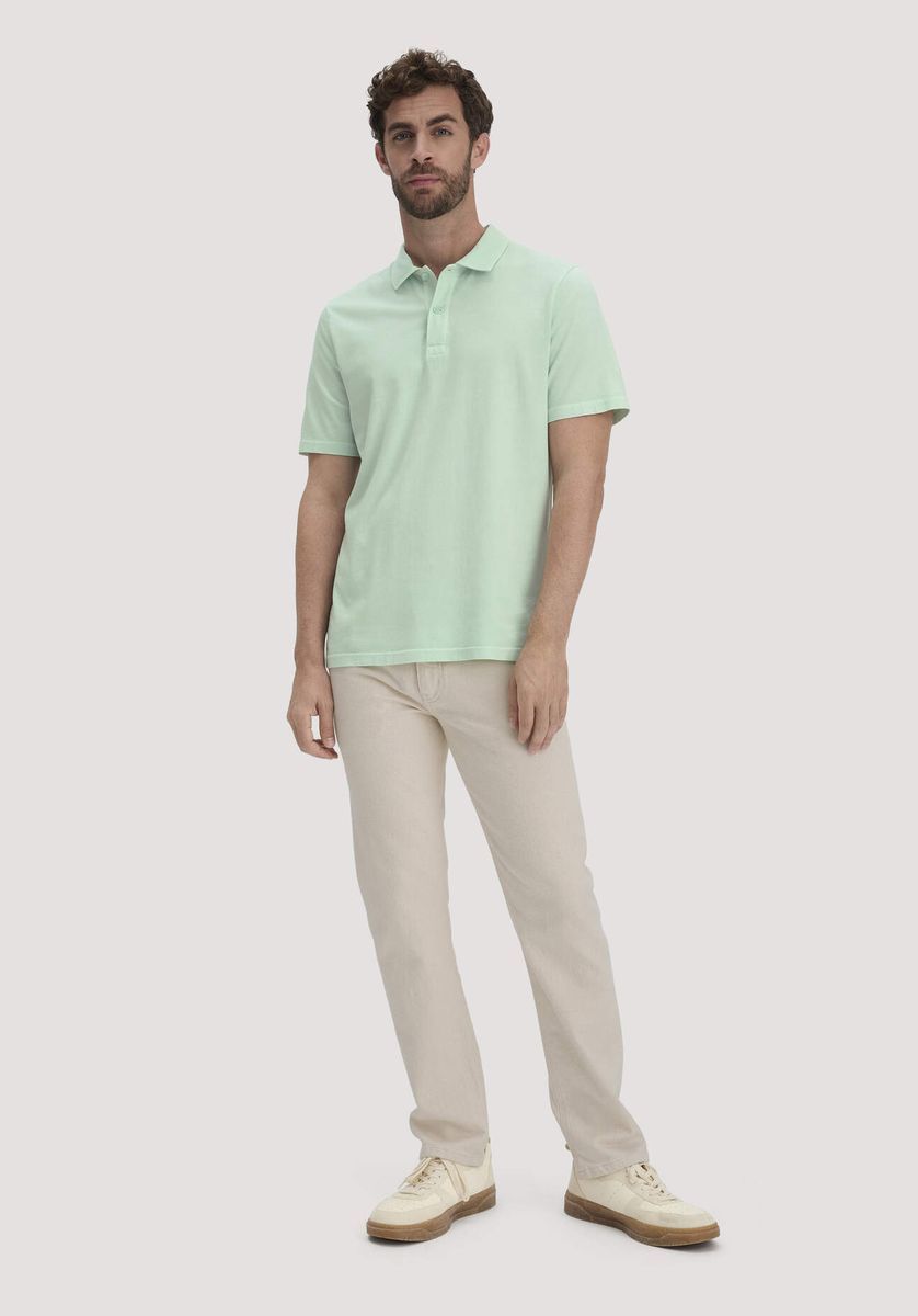 hessnatur Herren Jersey Polo Regular aus Bio-Baumwolle - grün - Größe 46