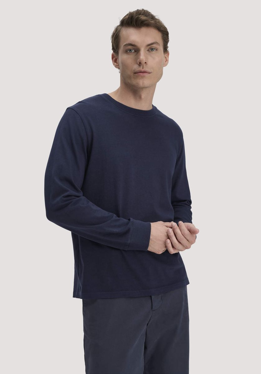 Langarmshirt aus Bio-Baumwolle im Relaxed Fit