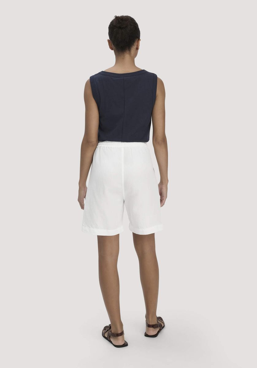 Lässige Bermuda-Shorts aus Leinenmischung