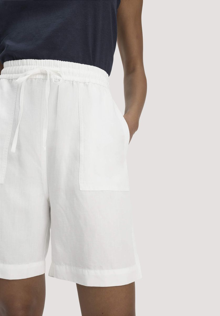 Lässige Bermuda-Shorts aus Leinenmischung