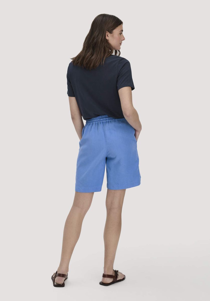 Lässige Bermuda-Shorts aus Leinenmischgewebe