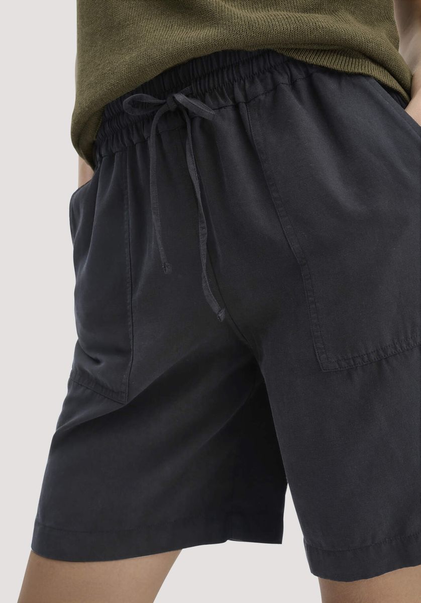 Lässige Bermuda-Shorts aus Leinenmischung