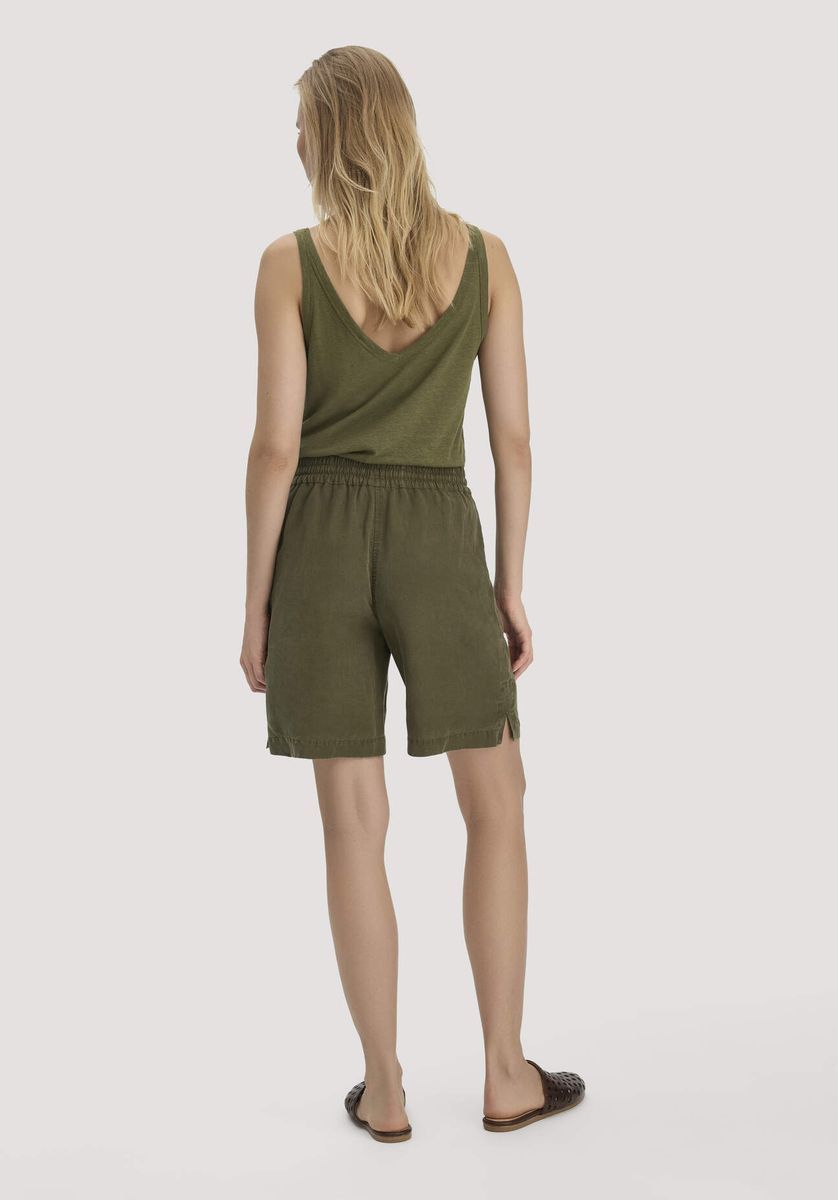 Lässige Bermuda-Shorts aus Leinenmischung