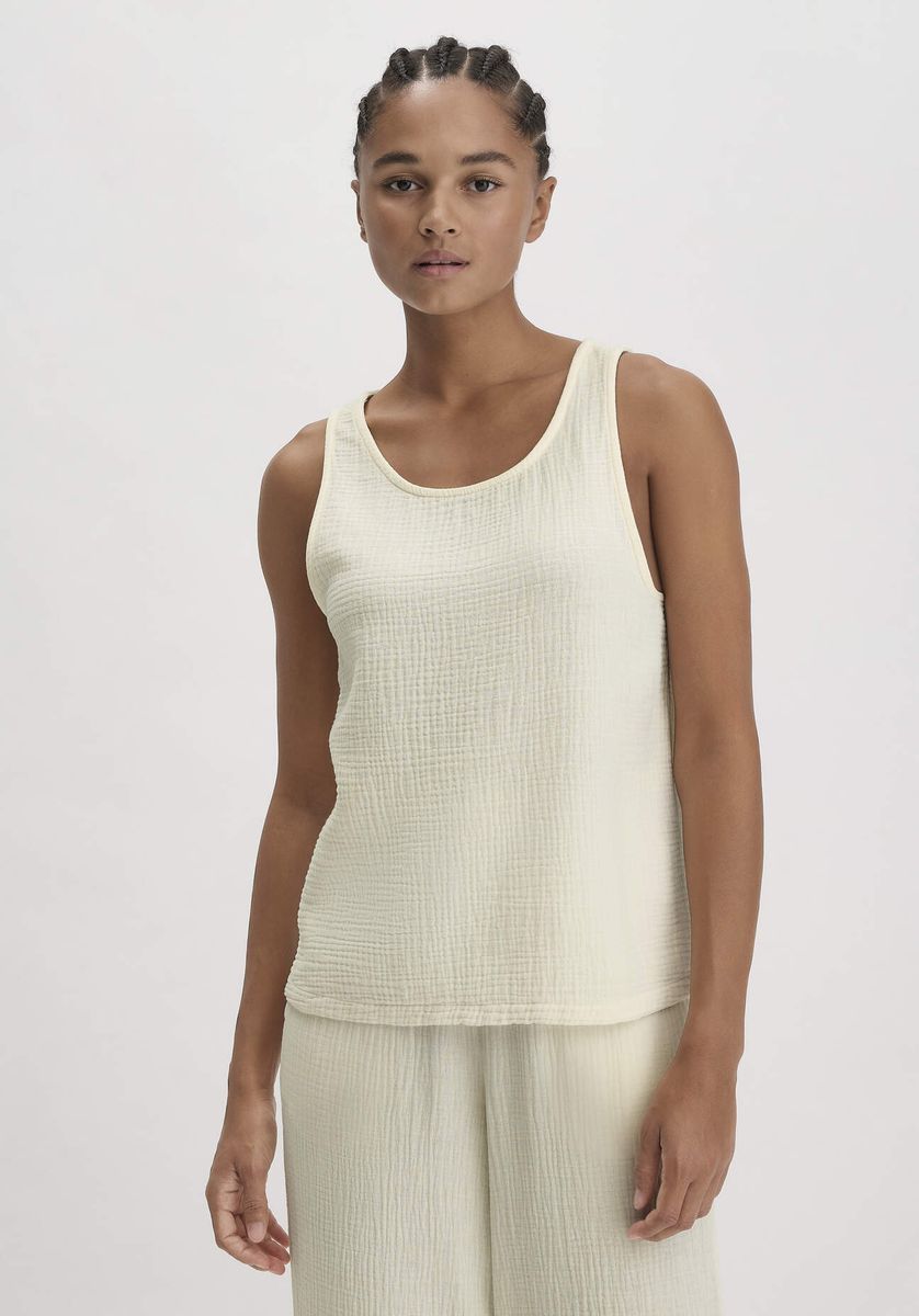 Leichtes Musselin Tanktop ohne Ärmel