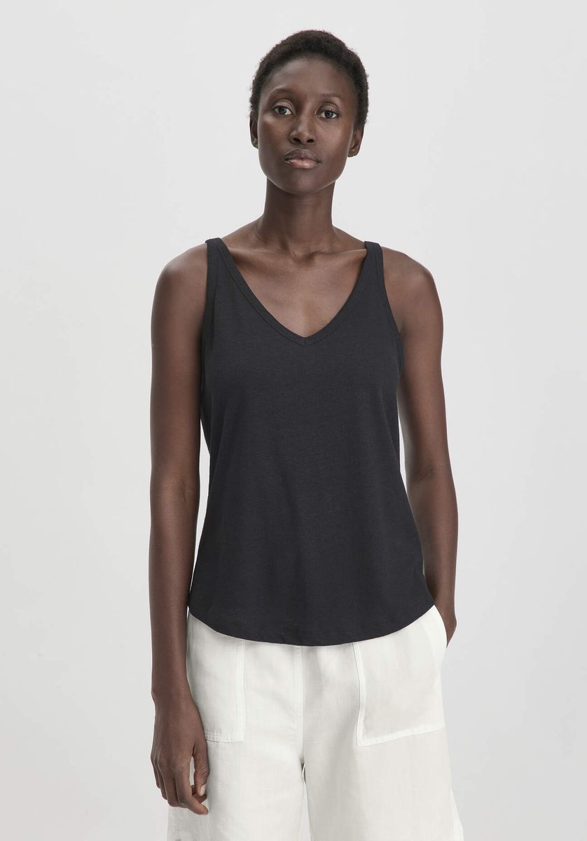 Lässiges Tanktop aus Leinenmischung