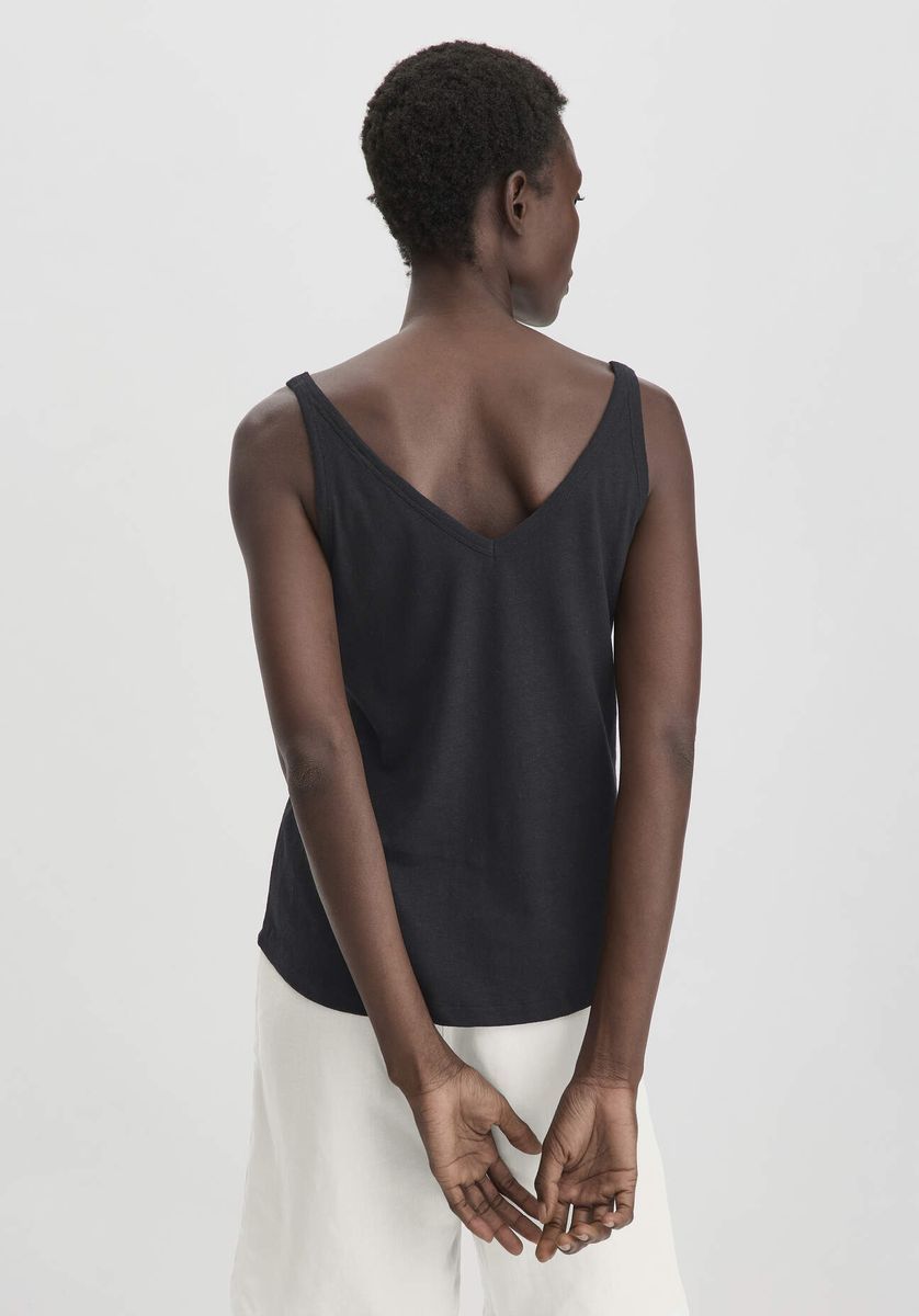 Lässiges Tanktop aus Leinenmischung