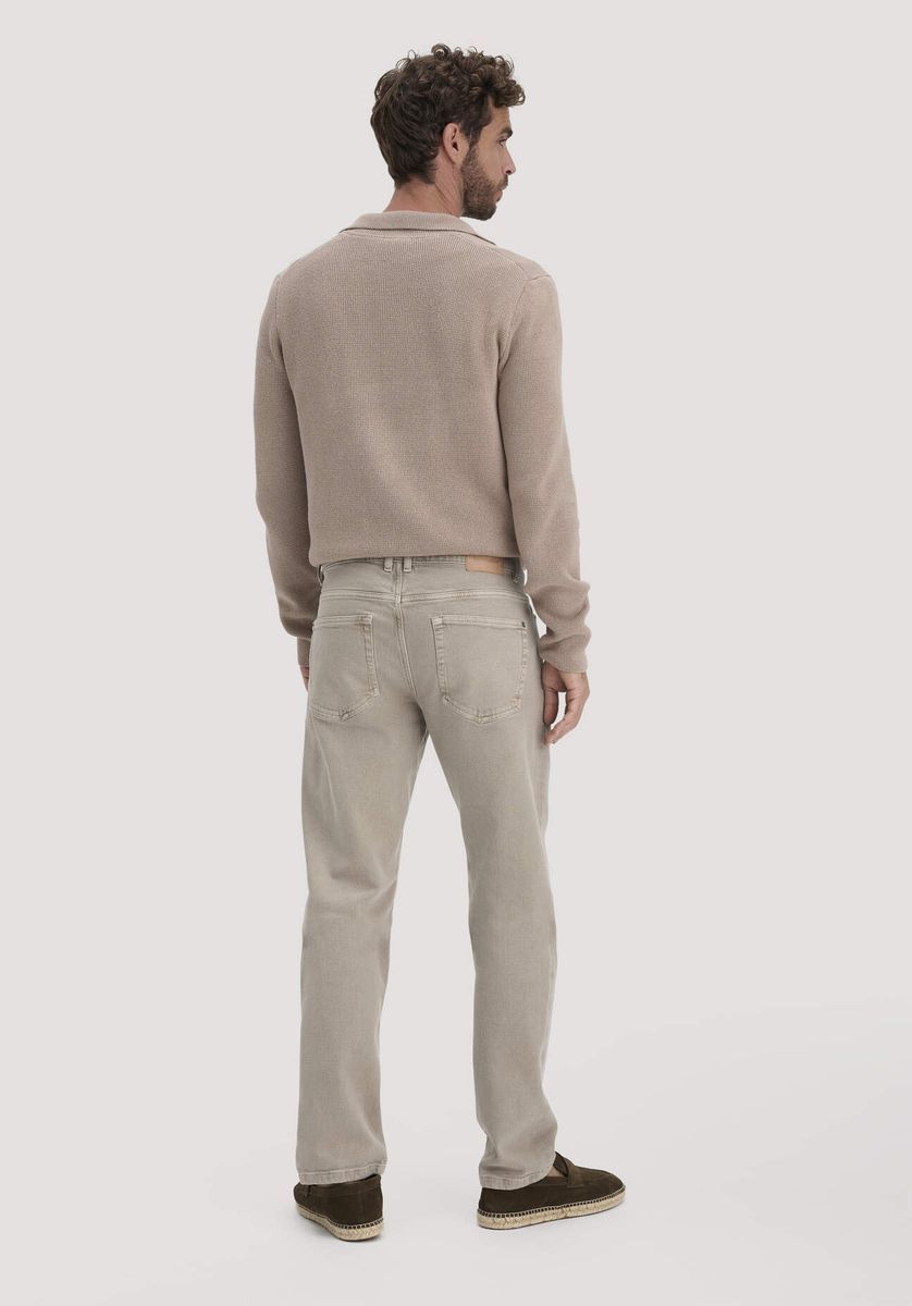 hessnatur Herren Jeans BEN Regular Straight aus Bio-Denim mit Hanf - beige - Größe 31/32