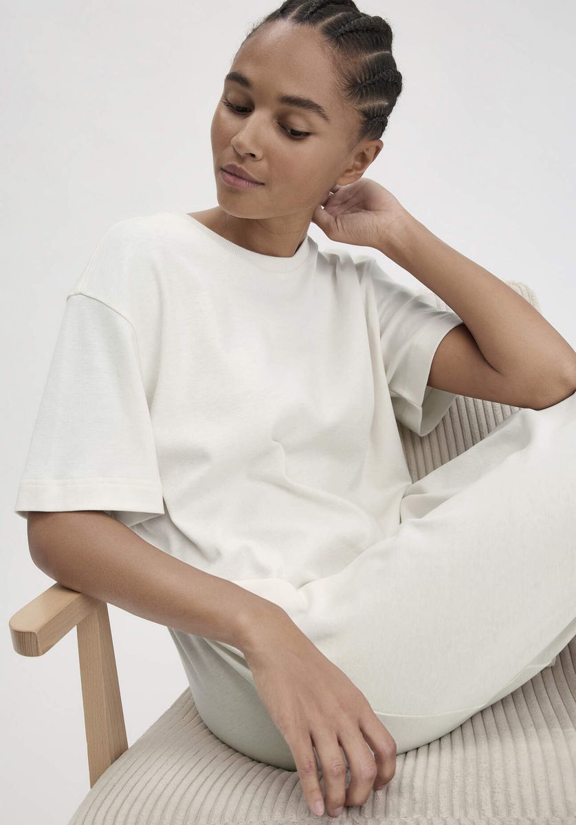 hessnatur Damen Nachthemd PURE COTTON aus Bio-Baumwolle - natur - Größe 34