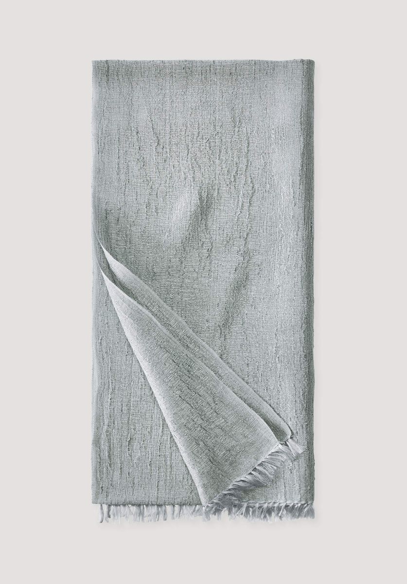 hessnatur Damen Schal aus Manilahanf mit Seide - grün - Größe 50x200 cm
