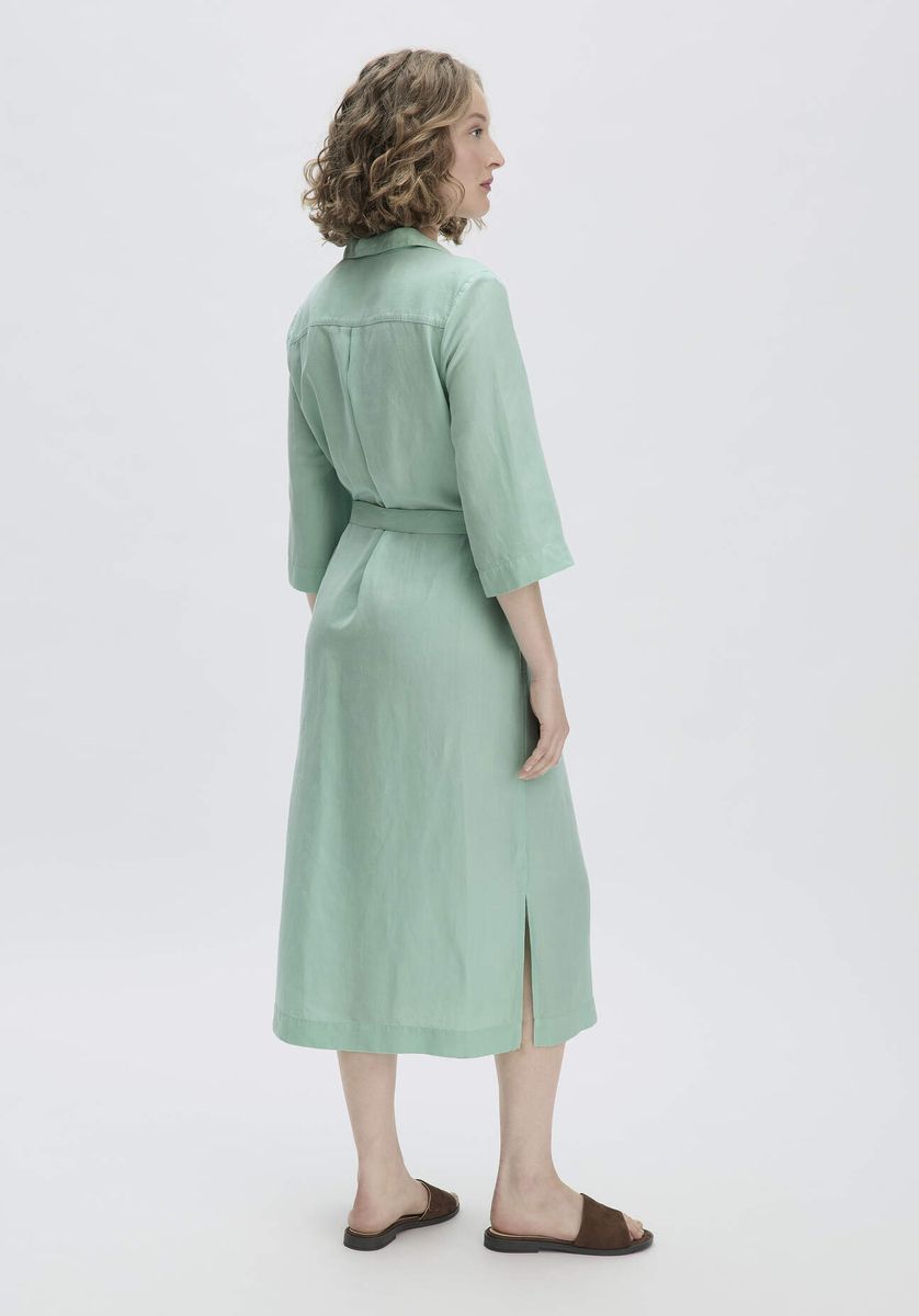 Lässiges Midi-Kleid aus Leinen-Lyocell-Mischung