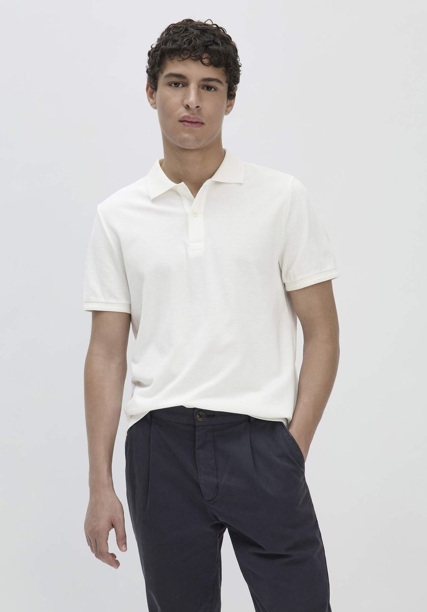 Klassisches Piqué-Polohemd aus Bio-Baumwolle