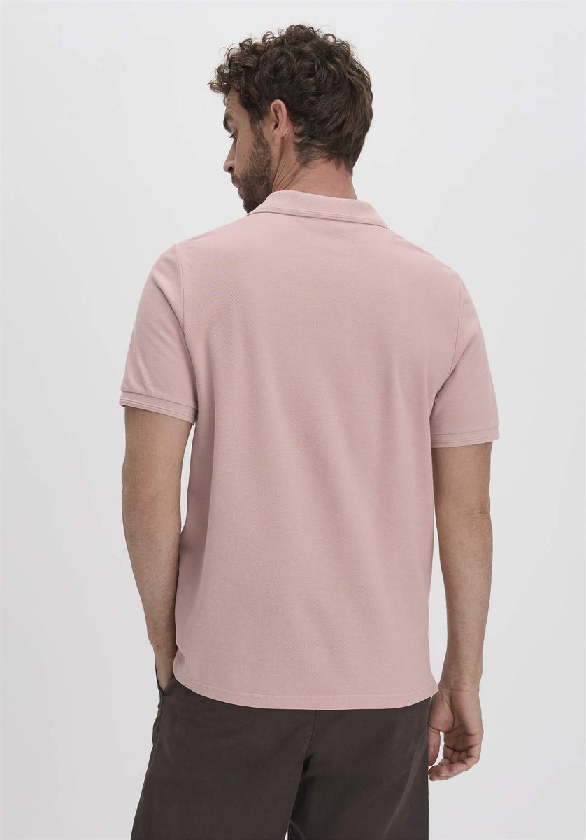 hessnatur Herren Piqué Polo Regular aus Bio-Baumwolle - rosa - Größe 46