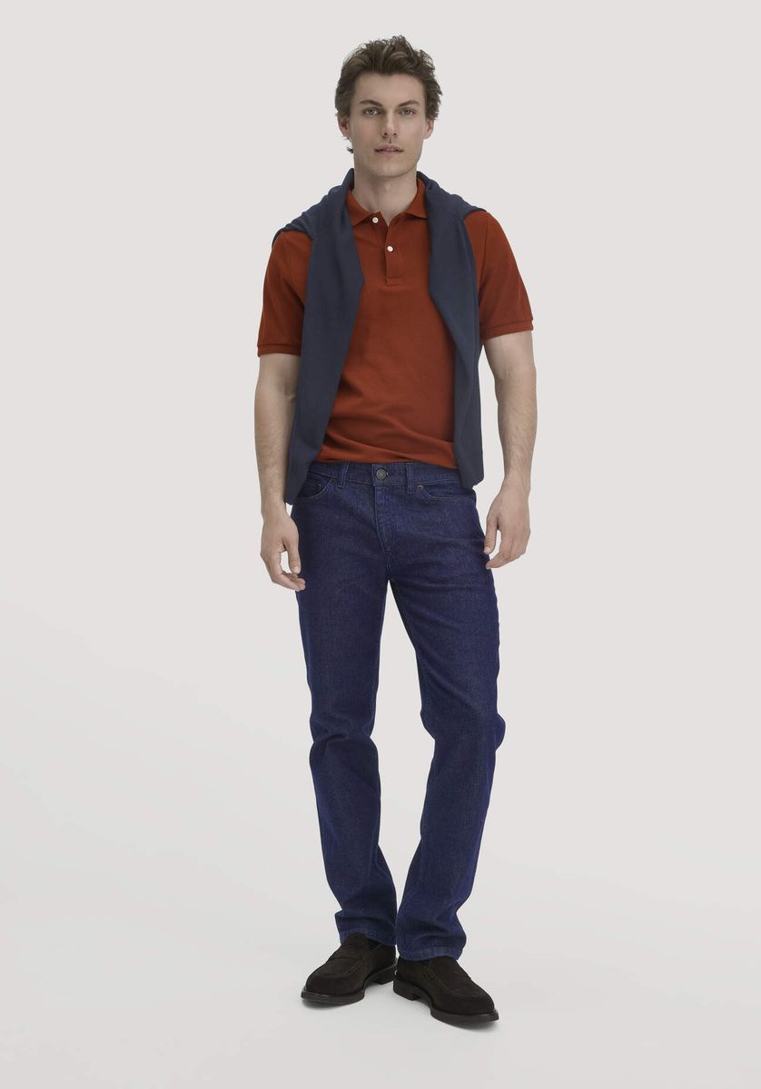 Klassisches Piqué-Polohemd aus Bio-Baumwolle