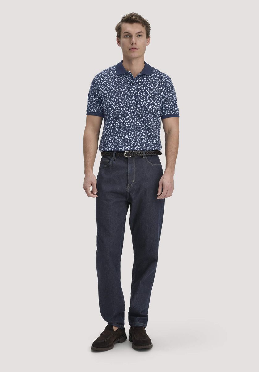 Relaxte, konisch zulaufende Bio-Denim Jeans