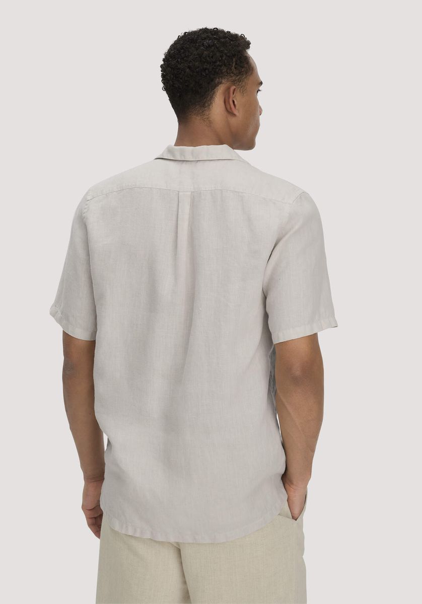 Herren Kurzarm Leinenhemd