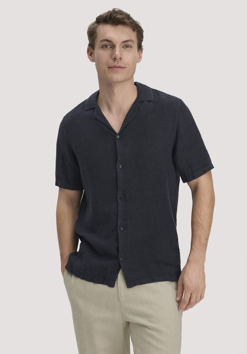 Leinen Resort Kurzarmhemd