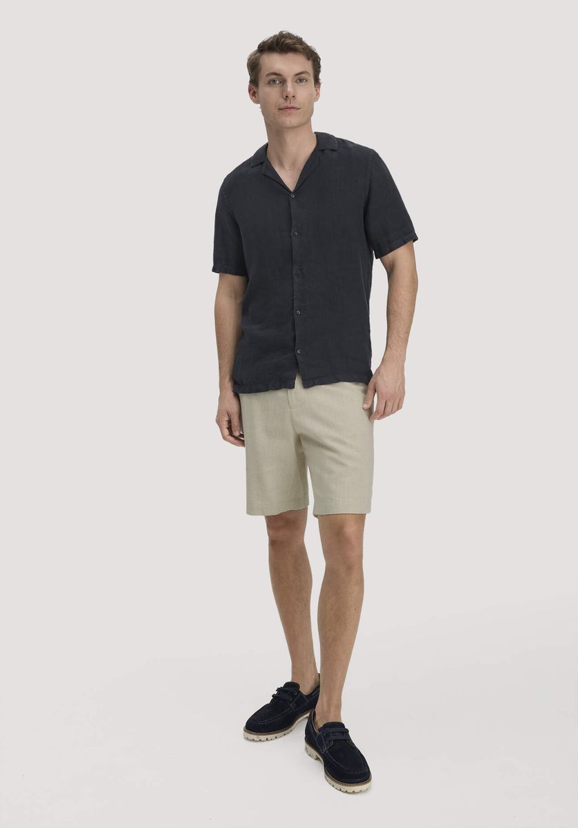 Leinen Resort Kurzarmhemd