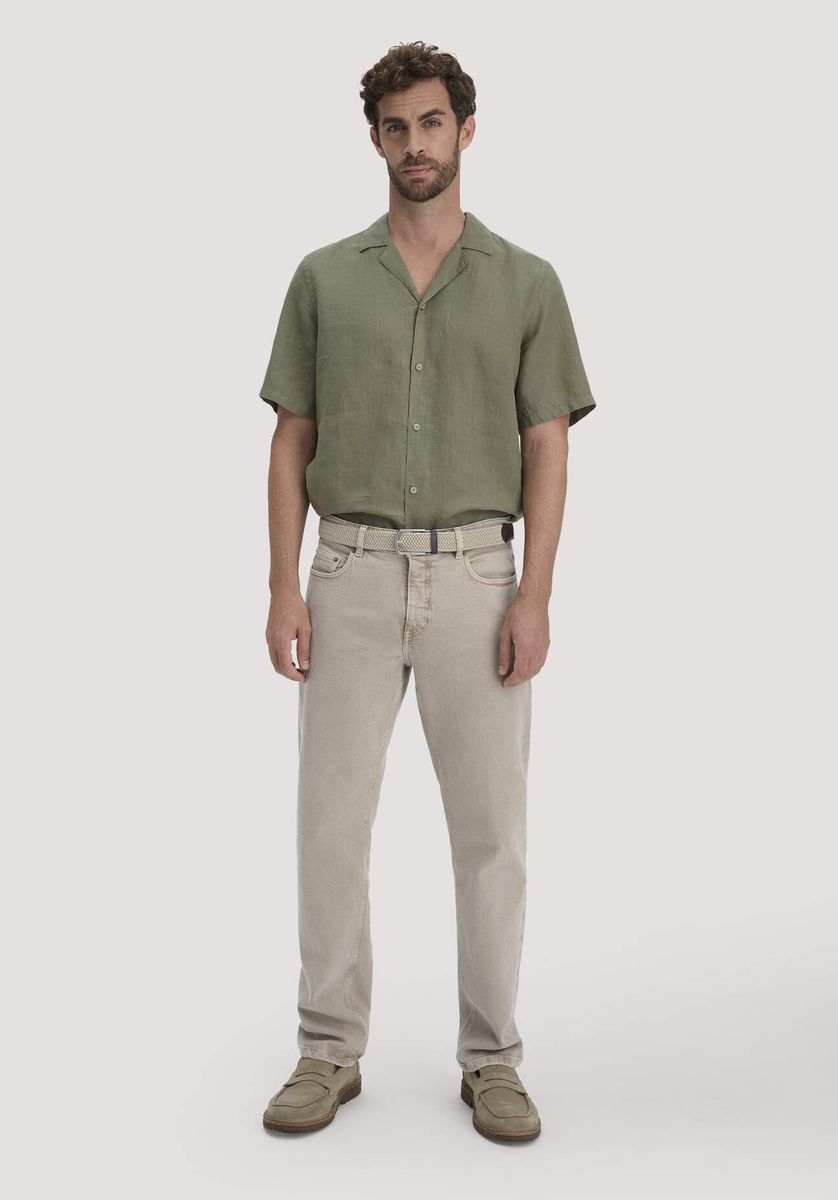 Lässiges Leinen Resort Hemd