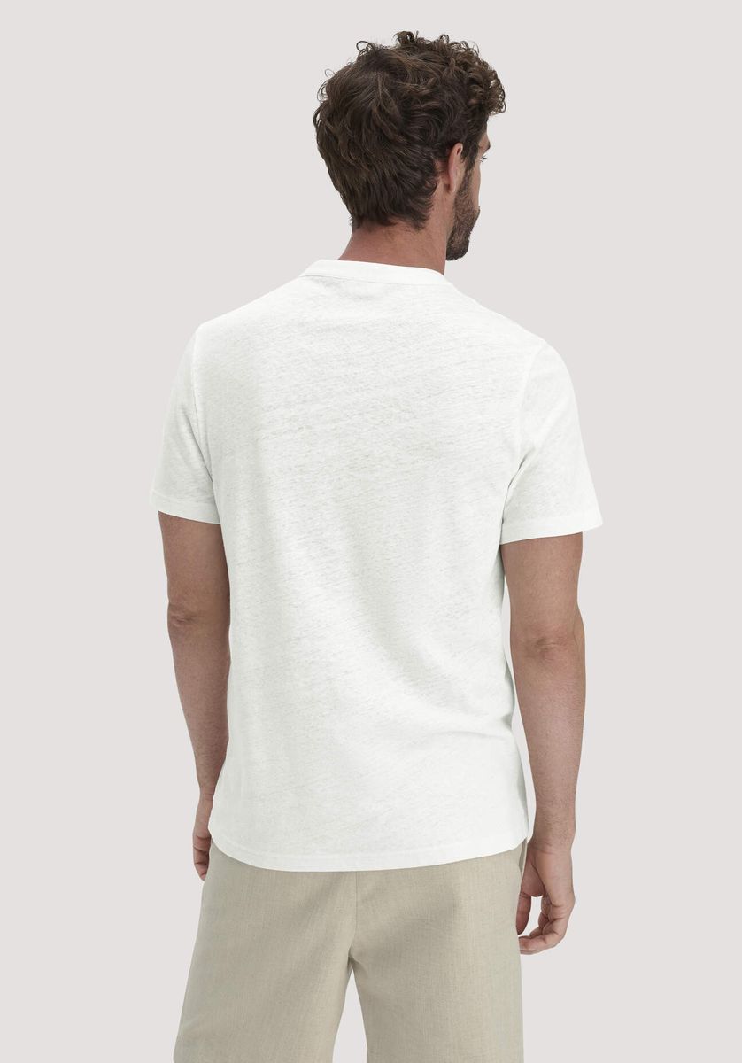 Lässiges Henley-Shirt aus Leinenmischung