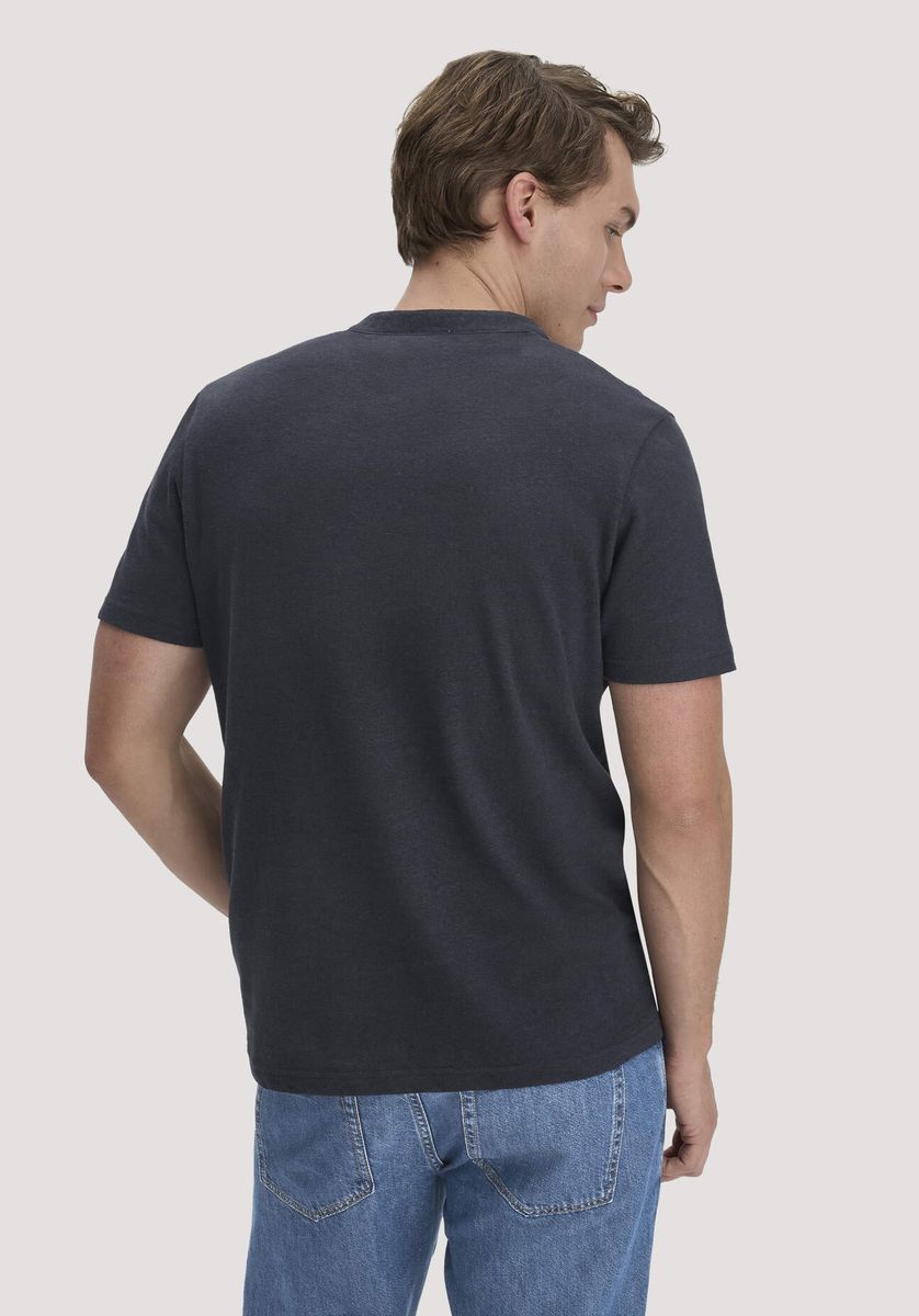 Lässiges Henley-Shirt aus Leinenmischung