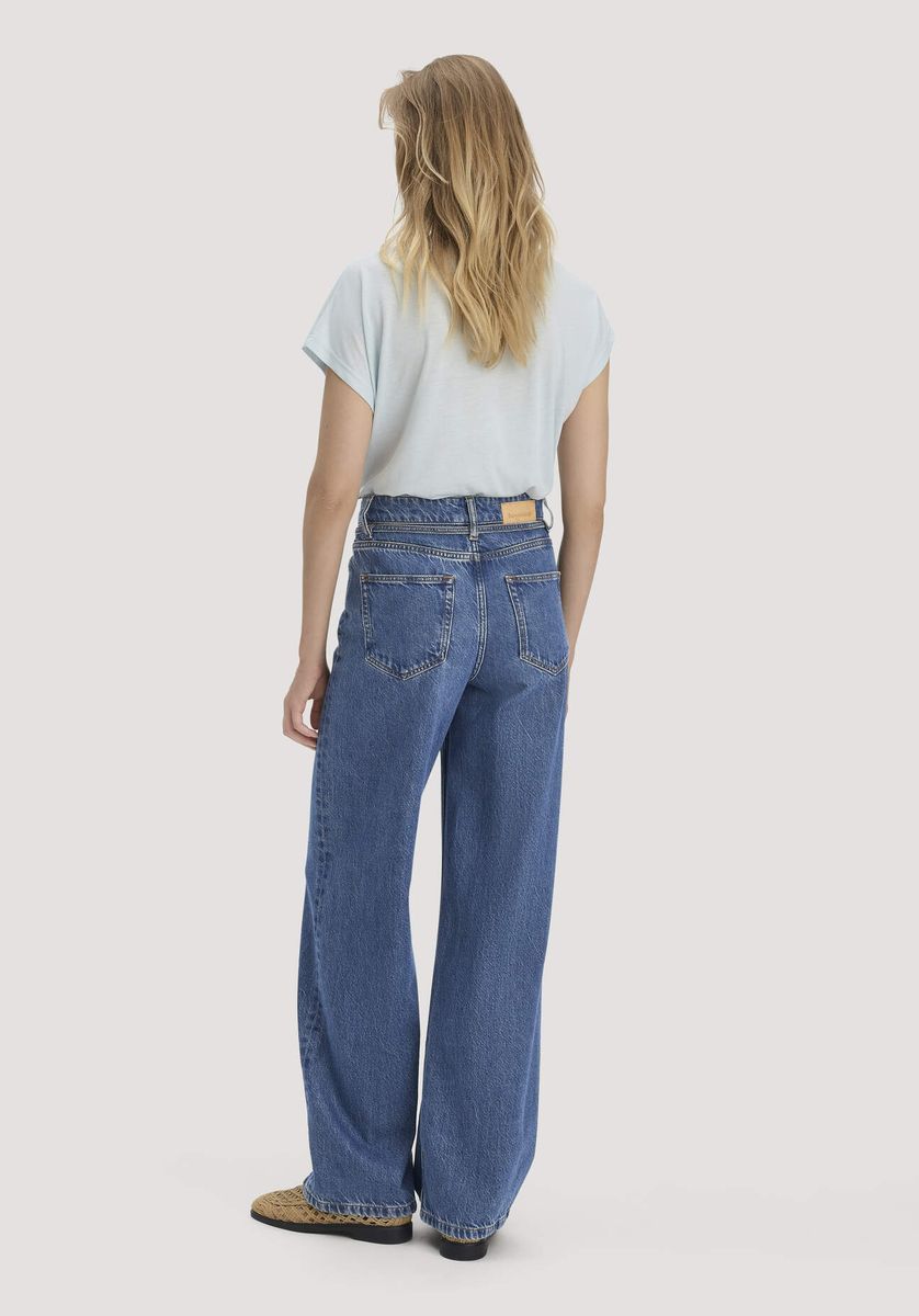 Weite Jeans aus Bio-Baumwolle