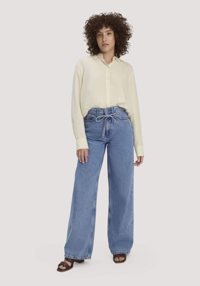Weite Jeans aus Bio-Baumwolle