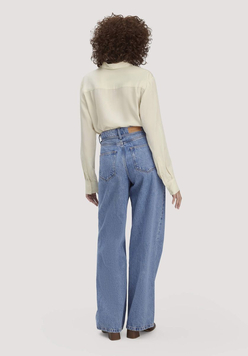 Weite Jeans aus Bio-Baumwolle