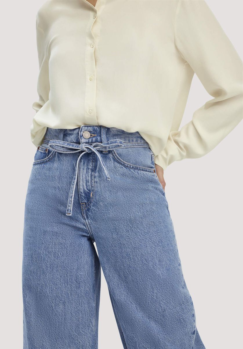 Weite Jeans aus Bio-Baumwolle