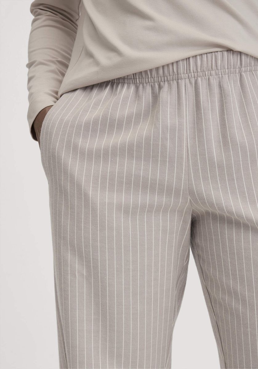 Relaxte Gestreifte Flanell Pyjamahose