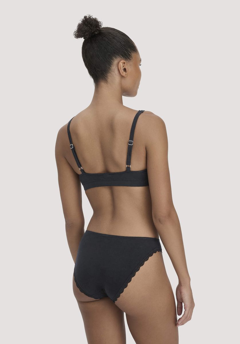 Bustier aus Bio-Baumwolle mit Spitze