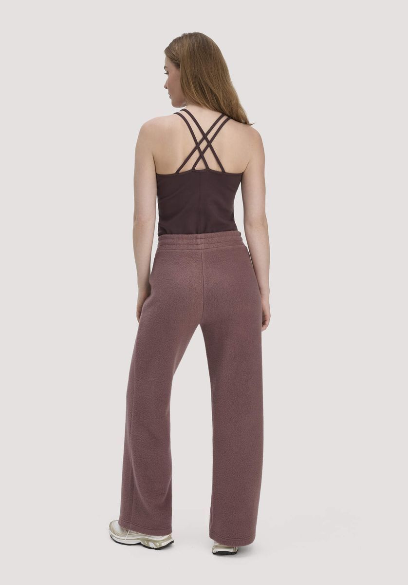 hessnatur Loungewear Fleece Hose Relaxed ACTIVE LIGHT aus Bio-Baumwolle - braun - Größe L