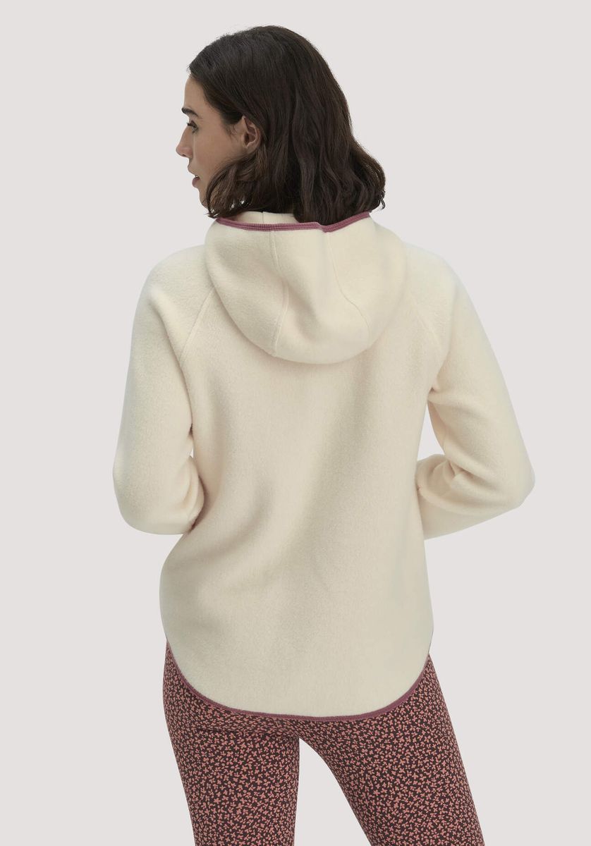 hessnatur Loungewear Fleece Hoodie Relaxed ACTIVE LIGHT aus Bio-Baumwolle - natur - Größe L