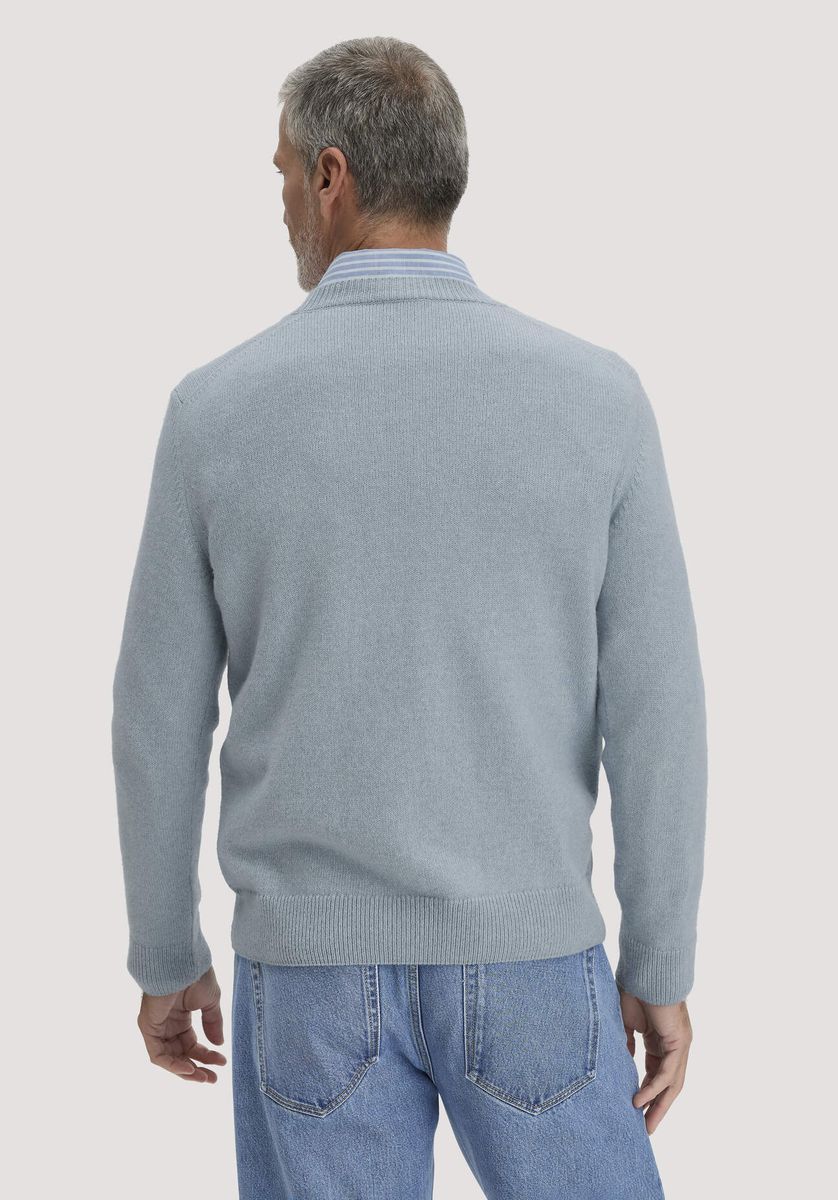 Klassischer Rundhals-Pullover aus Merino-Baumwolle