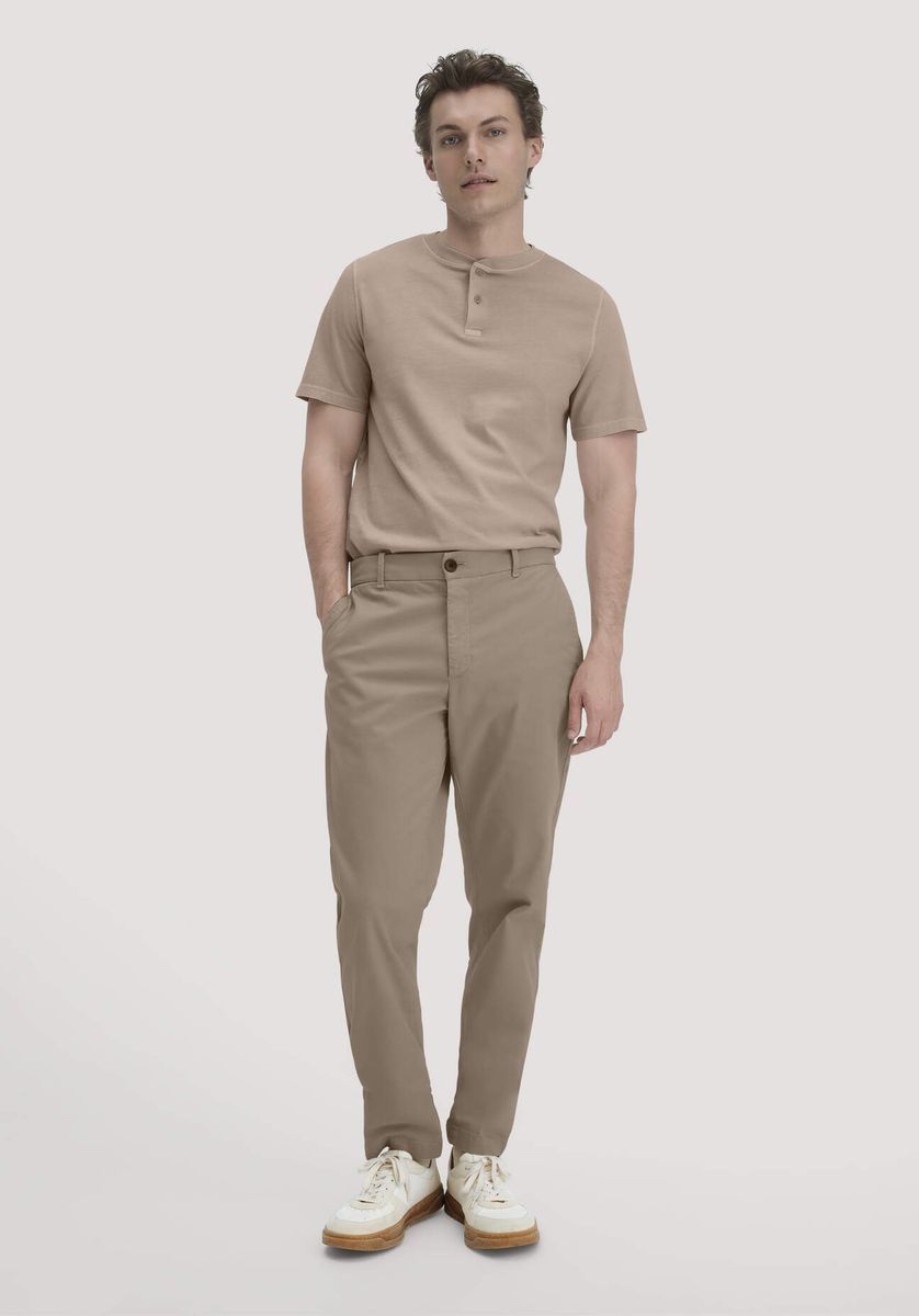 Klassisches Kurzarm Henley T-Shirt