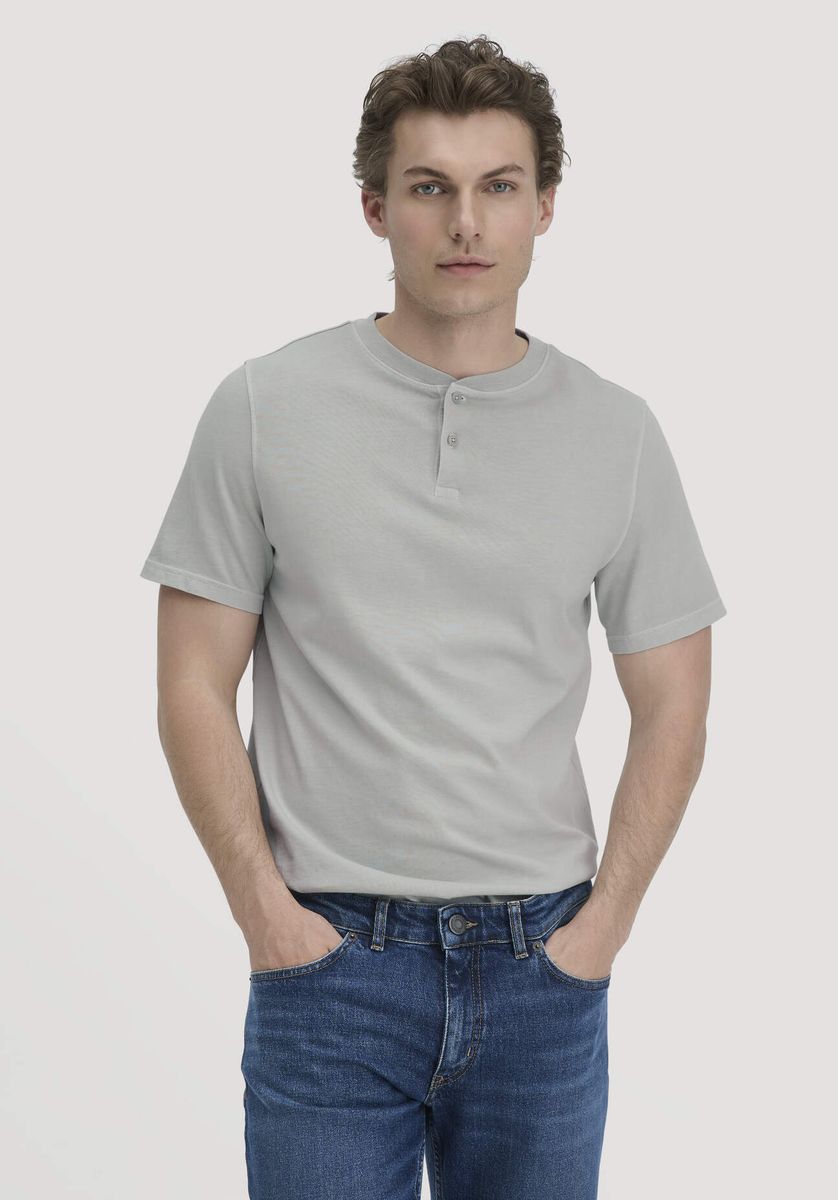 Lässiges Henley-Shirt aus Bio-Baumwolle