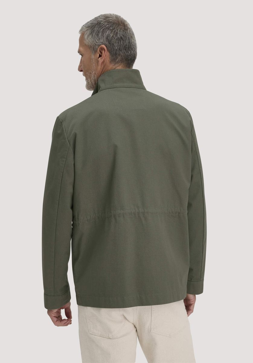 hessnatur Herren Field Jacket Regular NATURE SHELL aus Bio-Baumwolle - grün - Größe 46