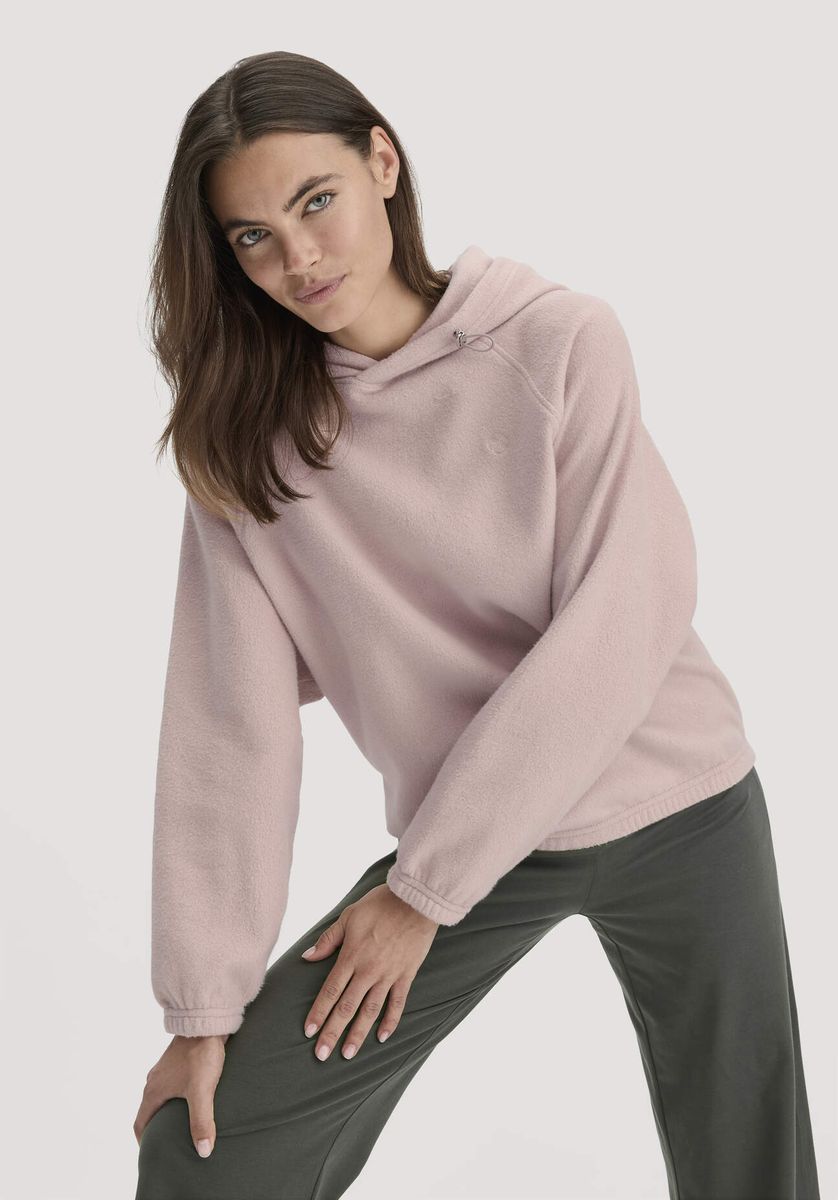 hessnatur Loungewear Softfleece Hoodie Oversize ACTIVE COMFORT aus Bio-Baumwolle - lila - Größe L