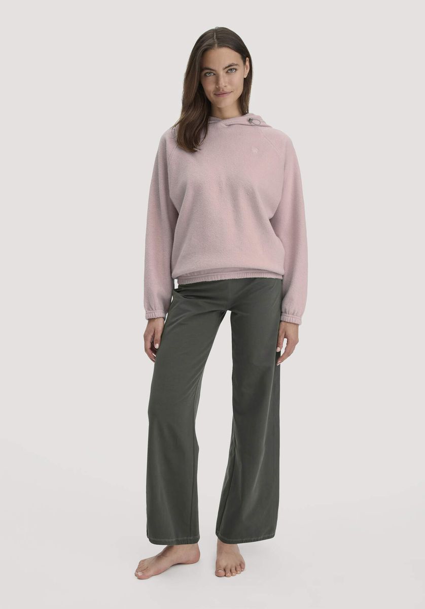 hessnatur Loungewear Softfleece Hoodie Oversize ACTIVE COMFORT aus Bio-Baumwolle - lila - Größe L