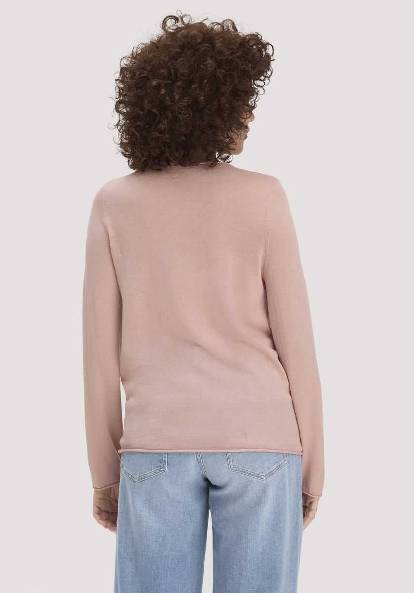 hessnatur Damen Strick Pullover Regular aus Bio-Merinowolle - rosa - Größe M